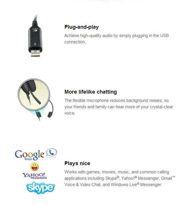 Logitech H340 Wired Stereo Headset - LX2001 - Homewares, Outdoor, Phone Accessories, Cases, Speakers, Headphones + More -