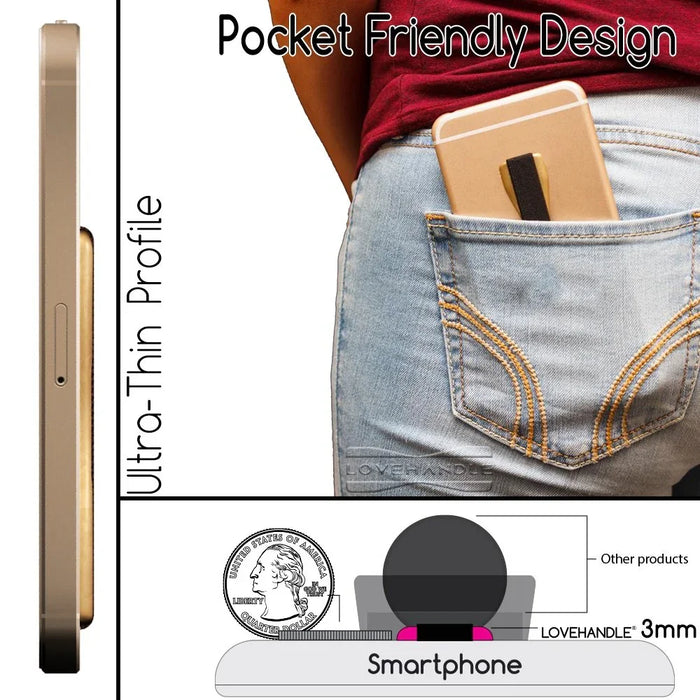 Lovehandle Phone Grip Holder - Vintage Rose - LX2001 - Homewares, Outdoor, Phone Accessories, Cases, Speakers, Headphones + More -