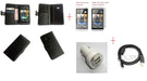 HTC ONE M7 Leather Case Dual Charger USB PC Cable - LX2001 - Homewares, Outdoor, Phone Accessories, Cases, Speakers, Headphones + More -