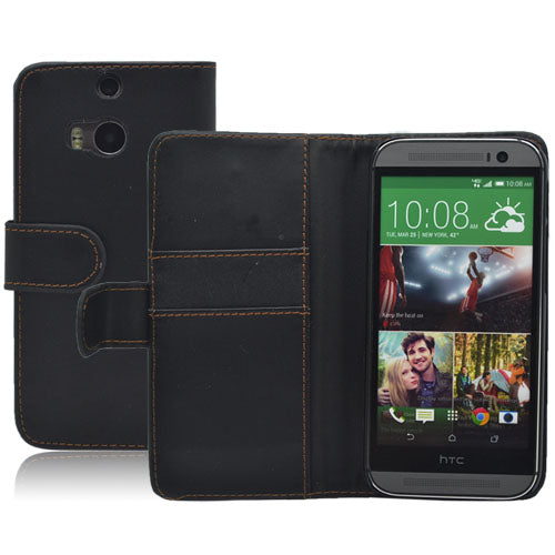 HTC ONE M8 Leather Case + Screen Protector