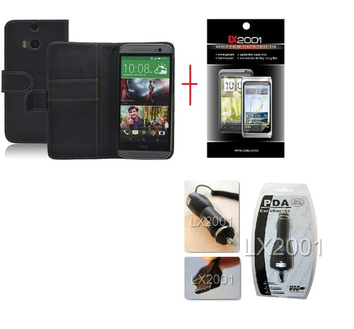 HTC ONE M8 Leather Case Car Charger - LX2001 - Homewares, Outdoor, Phone Accessories, Cases, Speakers, Headphones + More -