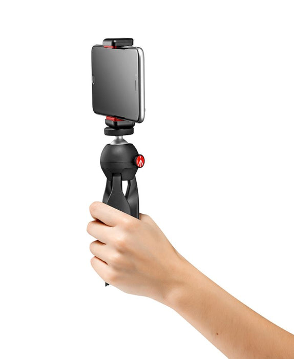 Manfrotto Mini Tripod w Universal Smartphone Clamp MKPIXICLAMP-BK