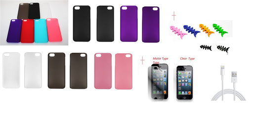 iPhone 5 Case + Card Holder + USB PC Cable