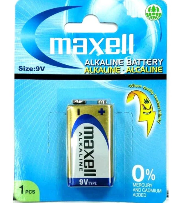 Maxell 9V Battery Alkaline Battery
