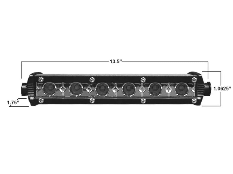 Metra Daytona Light Bar Lightbar Single Row LED - 13.5" 13.5 Inch DL-US135