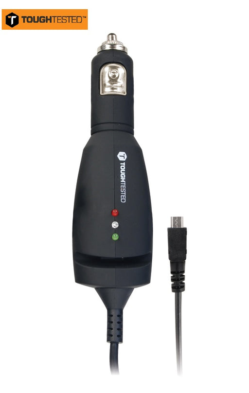 Tough Tested Micro USB Rugged Car Charger PCTT-MICRO + UNITEK Micro USB to USB-C Adapter Y-A027AGY