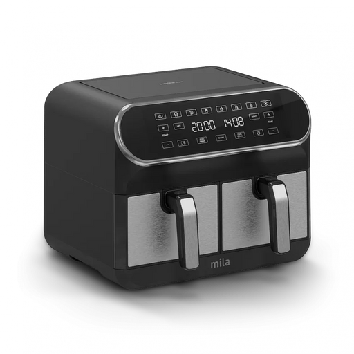 Mila EasyChef Dual 4L + 4L dual basket air fryer with touch control MLA-300DLAF - LX2001 - Homewares, Outdoor, Phone Accessories, Cases, Speakers, Headphones + More -