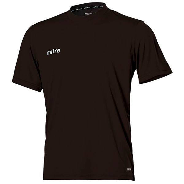 Mitre Metric Short Sleeve Football Soccer Black Jersey - Large T60101-BA1-L