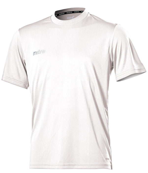 Mitre Metric Short Sleeve Football Soccer White Jersey - Youth Small T60101-WA1-SY