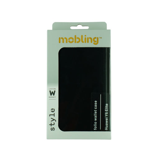 Mobling Huawei Y6 Elite Folio Wallet - Black 80001625