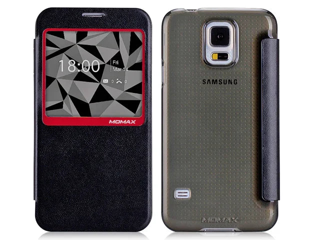 Momax Samsung Galaxy S5 Flip View Case GLASS SP - LX2001 - Homewares, Outdoor, Phone Accessories, Cases, Speakers, Headphones + More -