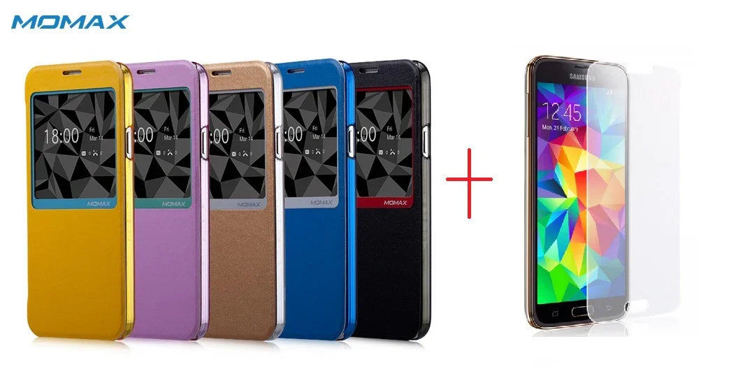 Momax Samsung Galaxy S5 Flip View Case GLASS SP - LX2001 - Homewares, Outdoor, Phone Accessories, Cases, Speakers, Headphones + More -