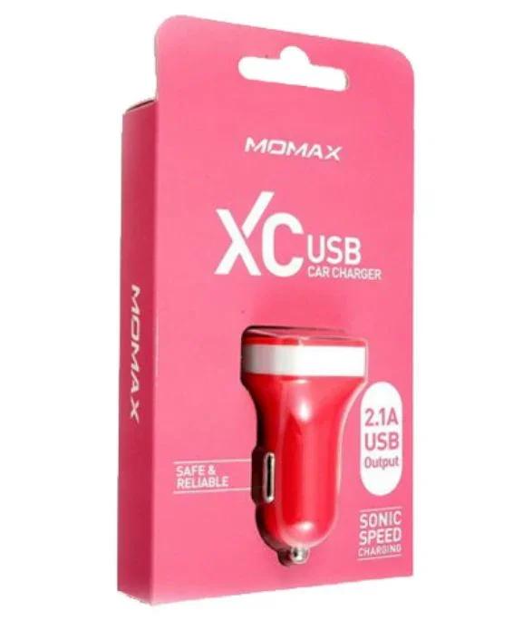 Momax XC USB 2.1A Car Charger - Pink SXSP - LX2001 - Homewares, Outdoor, Phone Accessories, Cases, Speakers, Headphones + More -