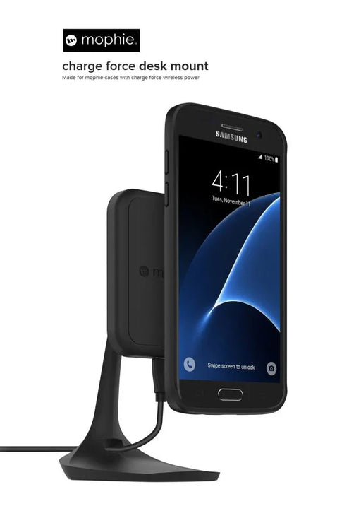 Mophie Wireless Charging Charge Force Desk Mount 3454_WRLS-DESK-BLK - LX2001 - Homewares, Outdoor, Phone Accessories, Cases, Speakers, Headphones + More -