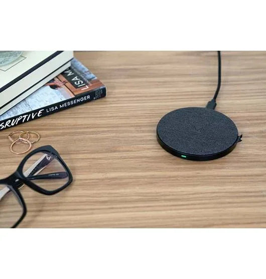 Moyork WATT Qi Wireless Charging Pad - Jersey Grey Fabric MOYO-WA-Q2JG - LX2001 - Homewares, Outdoor, Phone Accessories, Cases, Speakers, Headphones + More -