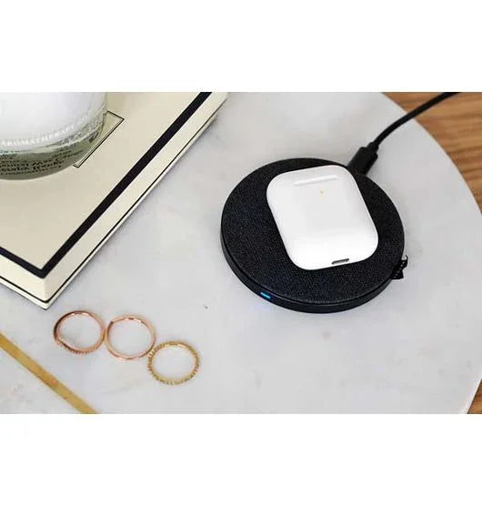 Moyork WATT Qi Wireless Charging Pad - Jersey Grey Fabric MOYO-WA-Q2JG - LX2001 - Homewares, Outdoor, Phone Accessories, Cases, Speakers, Headphones + More -