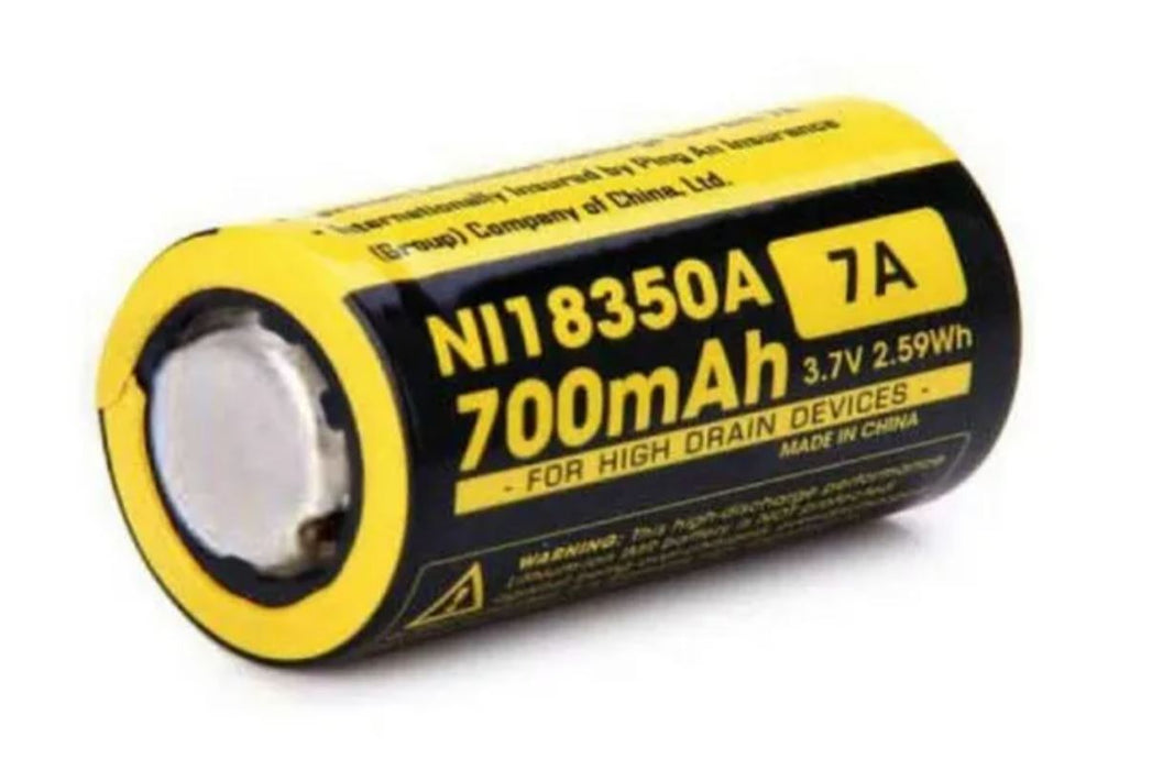 Nitecore NI18350A FLAT TOP Battery