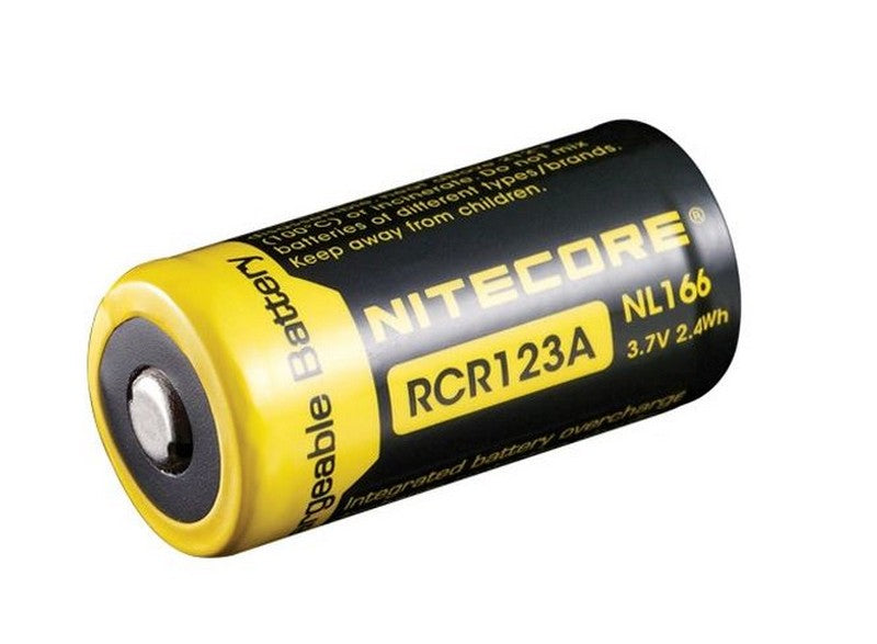 Nitecore LI-ION Rechargeable Battery RCR123A (3.7V, 650mAh)