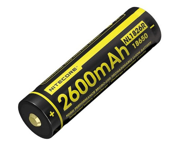 Nitecore LI-ION USB Rechargeable Battery 18650 (2600mAh)