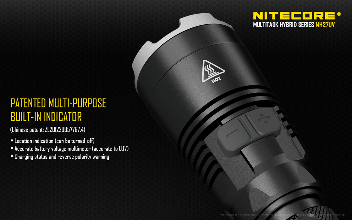 Nitecore RECHAREABLE MULTI-SPECTRUM LED FLASHLIGHT WITH ULTRAVIOLET LIGHT