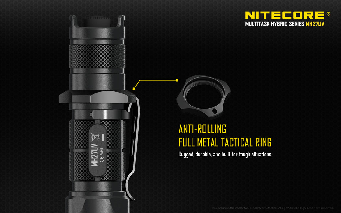 Nitecore RECHAREABLE MULTI-SPECTRUM LED FLASHLIGHT WITH ULTRAVIOLET LIGHT