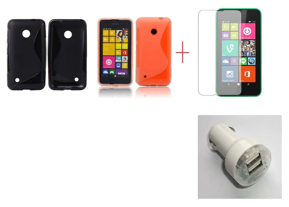 Nokia Lumia 530 Gel Case Dual USB Car Charger SP - LX2001 - Homewares, Outdoor, Phone Accessories, Cases, Speakers, Headphones + More -