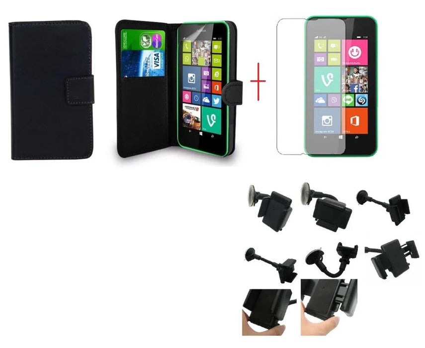 Nokia Lumia 530 Leather Case Car Holder - LX2001 - Homewares, Outdoor, Phone Accessories, Cases, Speakers, Headphones + More -