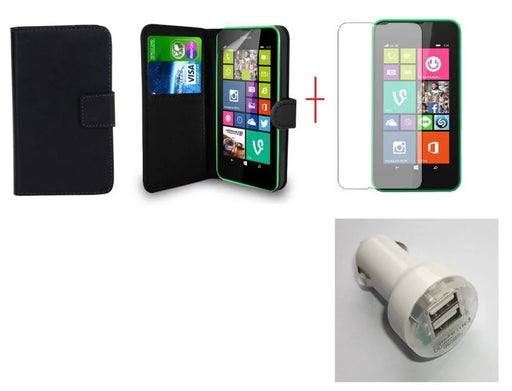 Nokia Lumia 530 Leather Case Dual USB Car Charger - LX2001 - Homewares, Outdoor, Phone Accessories, Cases, Speakers, Headphones + More -