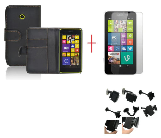 Nokia Lumia 635 Leather Case Car Holder - LX2001 - Homewares, Outdoor, Phone Accessories, Cases, Speakers, Headphones + More -
