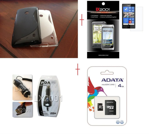 Nokia Lumia 520 Case Car Charger 4GB MicroSD - LX2001 - Homewares, Outdoor, Phone Accessories, Cases, Speakers, Headphones + More -