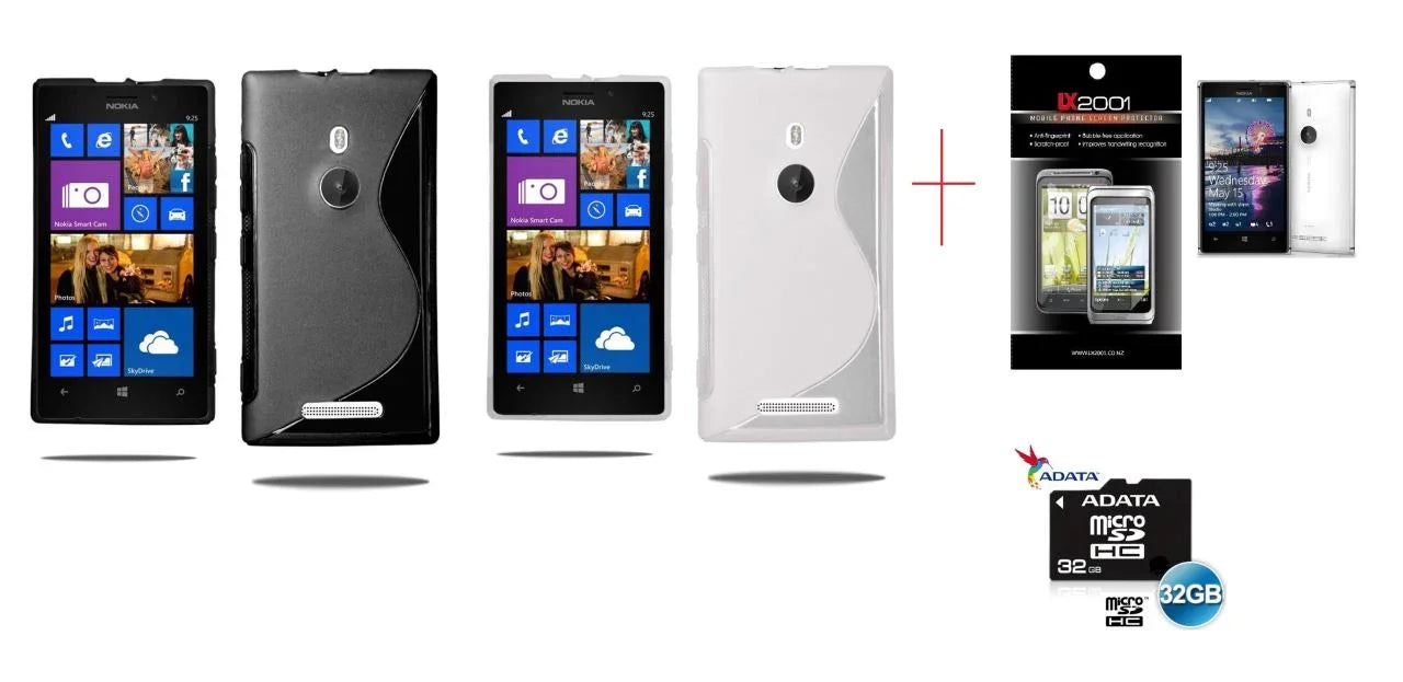 Nokia Lumia 925 Case Screen Protector 32GB MicoSD - LX2001 - Homewares, Outdoor, Phone Accessories, Cases, Speakers, Headphones + More -