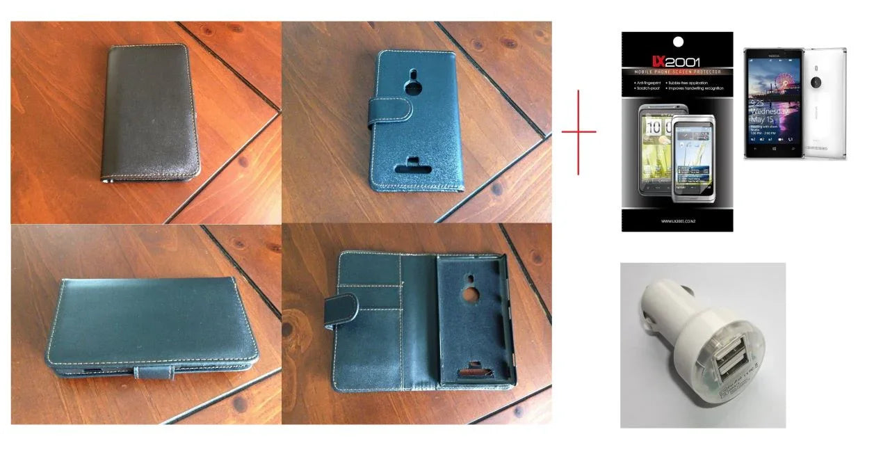 Nokia Lumia 925 Leather Case Dual Car Charger - LX2001 - Homewares, Outdoor, Phone Accessories, Cases, Speakers, Headphones + More -