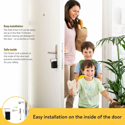 Nuki Combo (Smart Lock 2.0 + Bridge) Bluetooth Door Lock 220472 9120072081088 - LX2001 - Homewares, Outdoor, Phone Accessories, Cases, Speakers, Headphones + More -