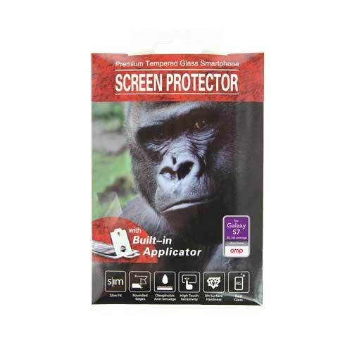 OMP Samsung Galaxy S7 Glass Screen Protector - Silver Frame / Rim M9975S - LX2001 - Homewares, Outdoor, Phone Accessories, Cases, Speakers, Headphones + More -