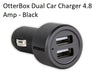 OtterBox Dual Car Charger 4.8 Amp - Black 78-51151 - LX2001 - Homewares, Outdoor, Phone Accessories, Cases, Speakers, Headphones + More -