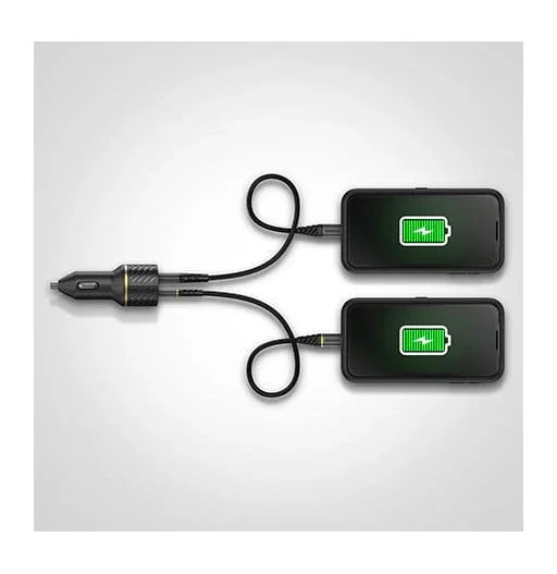 Otterbox 18W PD USB-C & 12W USB-A Fast Charge Dual Car Charger - Black Shimmer 78-52545 840104211939 - LX2001 - Homewares, Outdoor, Phone Accessories, Cases, Speakers, Headphones + More -