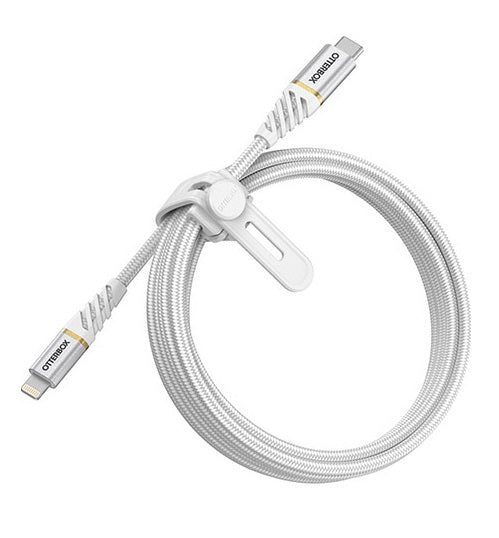 Otterbox 2M Lightning to USB-C Fast Charge Premium Cable - Cloud Sky White 78-52652 840104218204