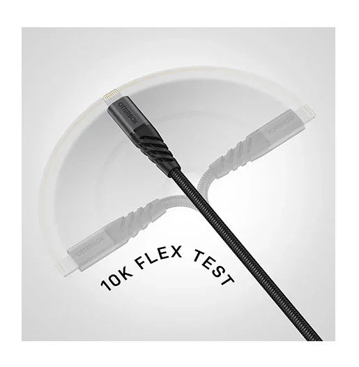 Otterbox 2M USB-C to USB-A Cable Premium Cable - Dark Ash Black 78-52665 840104218334 - LX2001 - Homewares, Outdoor, Phone Accessories, Cases, Speakers, Headphones + More -