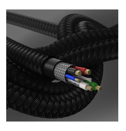 Otterbox 2M USB-C to USB-A Cable Premium Cable - Dark Ash Black 78-52665 840104218334
