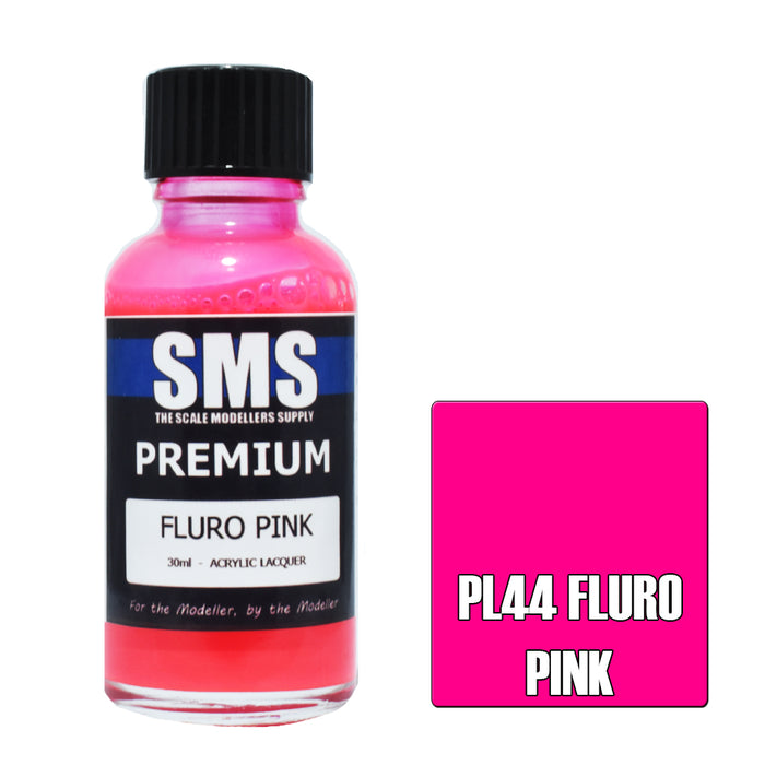 Air Brush paint 30ML PREMIUM FLURO PINK  ACRYLIC lacquer SCALE MODELLERS SUPPLY