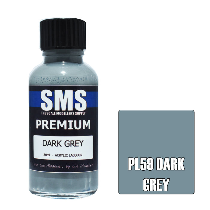 Air Brush paint 30ML PREMIUM DARK GREY  ACRYLIC lacquer SCALE MODELLERS SUPPLY