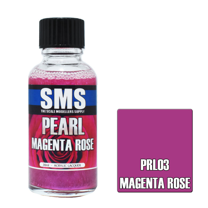 Air Brush paint 30ML PEARL MAGENTA ROSE  ACRYLIC lacquer SCALE MODELLERS SUPPLY