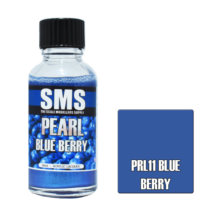 Air Brush paint 30ML PEARL BLUE BERRY  ACRYLIC lacquer SCALE MODELLERS SUPPLY