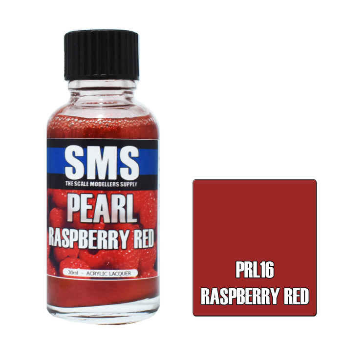 Air Brush paint 30ML PEARL RASPBERRY RED  ACRYLIC lacquer SCALE MODELLERS SUPPLY