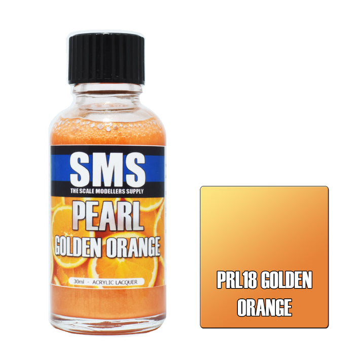 Air Brush paint 30ML PEARL GOLDEN ORANGE ACRYLIC lacquer SCALE MODELLERS SUPPLY