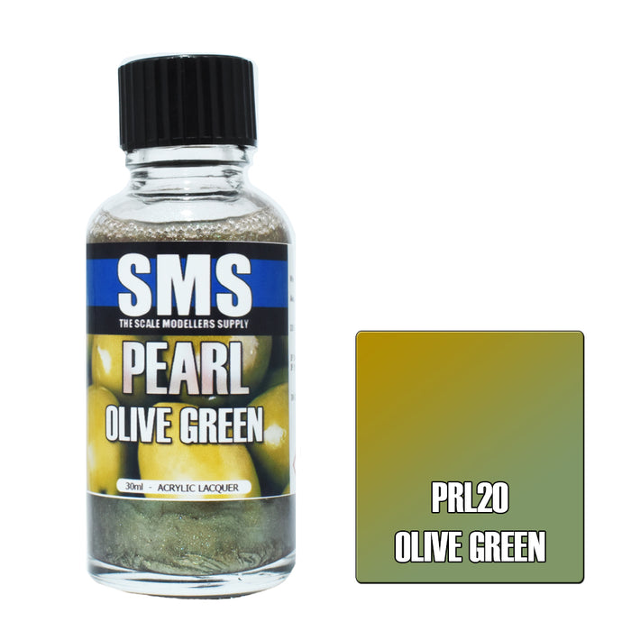 Air Brush paint 30ML PEARL OLIVE GREEN  ACRYLIC lacquer SCALE MODELLERS SUPPLY