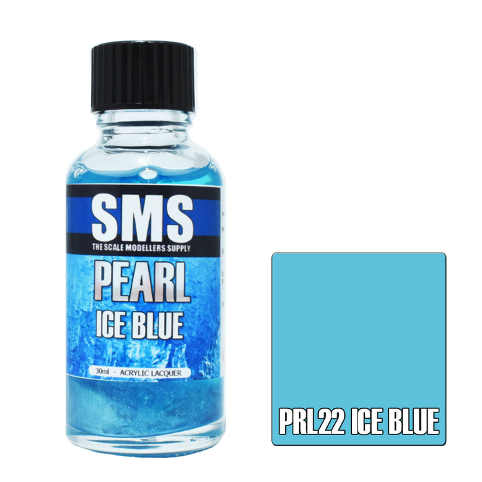 Air Brush paint 30ML PEARL ICE BLUE ACRYLIC lacquer SCALE MODELLERS SUPPLY