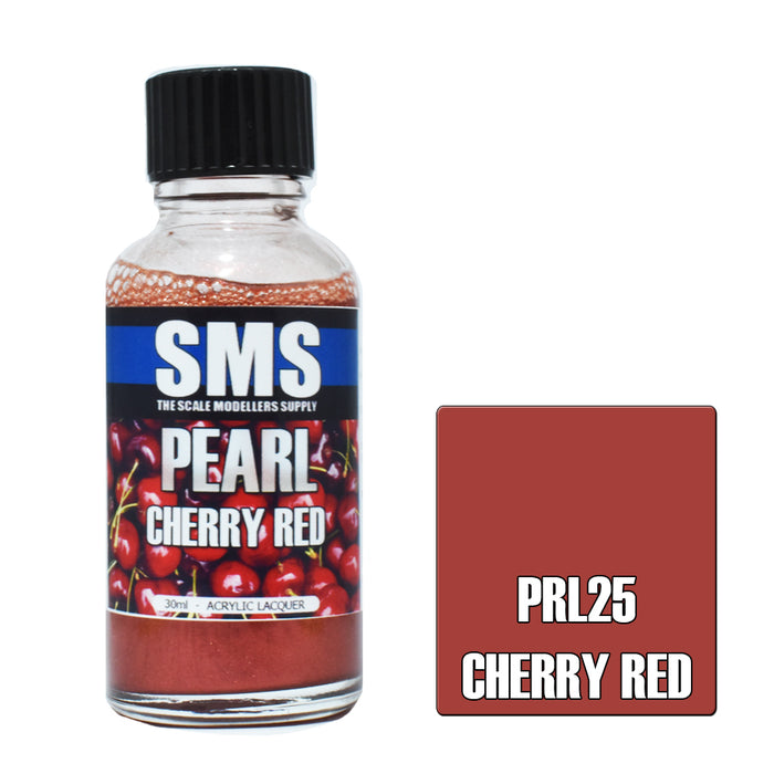 Air Brush paint 30ML PEARL CHERRY RED  ACRYLIC lacquer SCALE MODELLERS SUPPLY