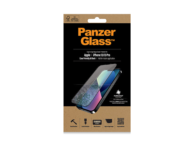 Panzer Apple iPhone 13 / 13 Pro 6.1" Case Friendly Glass Screen Protector Clear