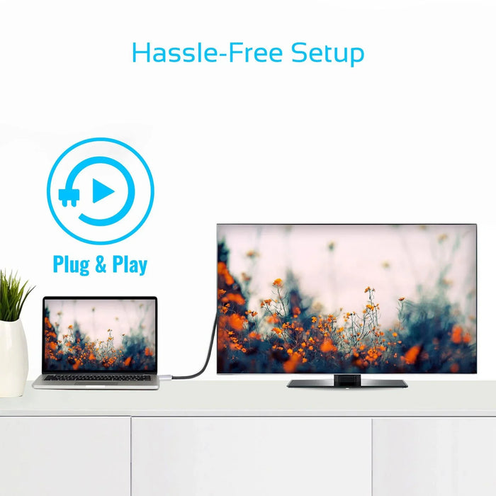 PROMATE 1.8m 4K USB-C to HDMI Cable with Gold Plated Connectors. Supports Max Re - LX2001 - Homewares, Outdoor, Phone Accessories, Cases, Speakers, Headphones + More -